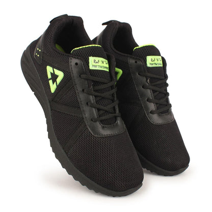 Monex New Latest Full-Black Shoes For Mens